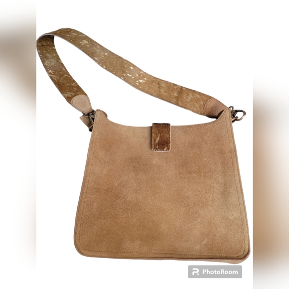 Jane Marie Bags Jane Marie Brand New Genuine Suedeleather Womens Crossbody Bag Brown Poshmark